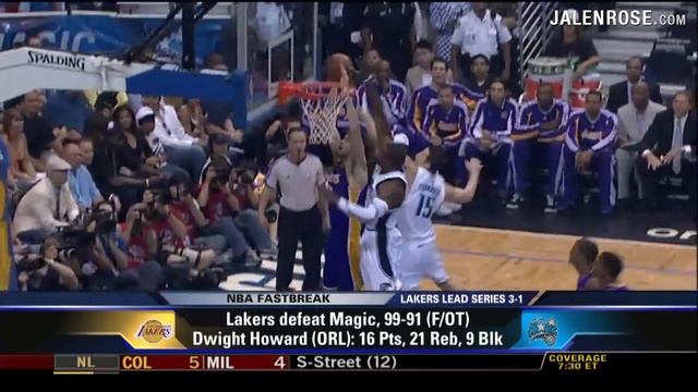 Lakers vs Magic Game 4 - Dwight Howard Highlights & Analysis - Jalen Rose on ESPN смотреть онлайн