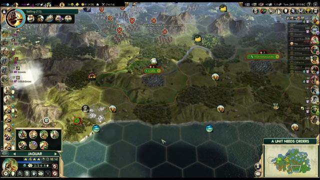 Let's Play Civilization 5 Vox Populi - The Aztecs p.8 (deity, marathon) смотреть онлайн