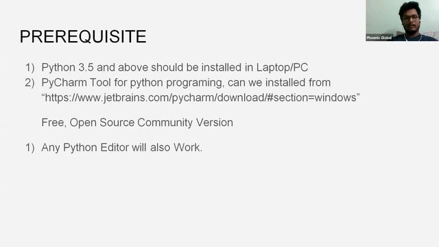 Phoenix Global || Python Programming || Introduction by Mr. K Aswik, ASE at Collins Aerospace смотреть онлайн