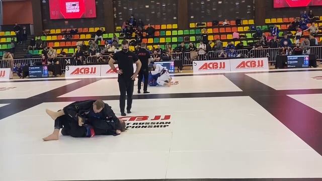 Брицов Максим 85кг Master 1 GI Blue Belt 1/4 ACBJJ смотреть онлайн