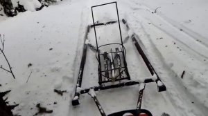 СНЕГОХОДНЫЙ ПУТИК: выравниваем "буранку" с помощью ГРЕЙДЕРА !!!