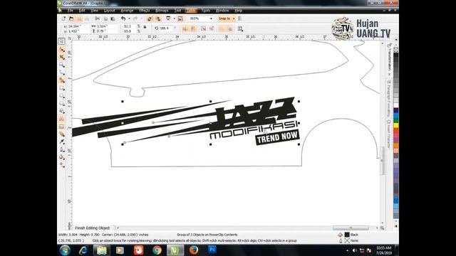 JAZZ NOW !! TUTORIAL DESIGN CUTTING STICKER смотреть онлайн