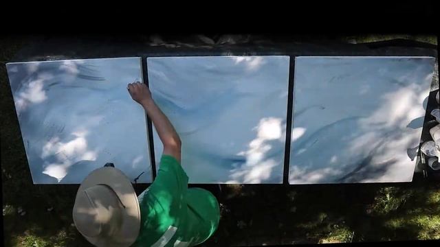 I Painted a Feather Transforming into Birds | Building and Stretching 3 Canvases смотреть онлайн