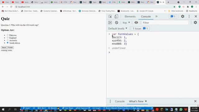 Lesson 78 2021 11 01 react basic 16 myform 7 radio quiz3 смотреть онлайн