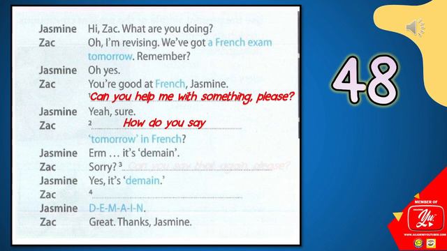 ENGLISH CEFR YEAR 5 I UNIT 4 : LEARNING WORLD I ASKING FOR HELP WHEN YOU'RE STUDYING - PAGE 48 смотреть онлайн