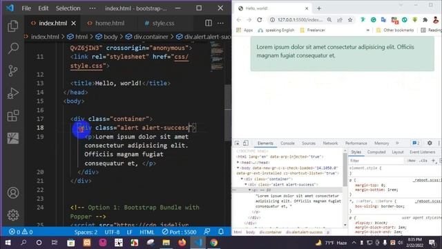 bootstrap 5 alert & button | Bangla Tutorial 2022 смотреть онлайн
