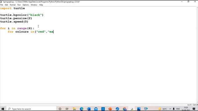 ||1 || Micro Teaching || Spirograph - Python Turtle || CBSE Class VI/6|| смотреть онлайн