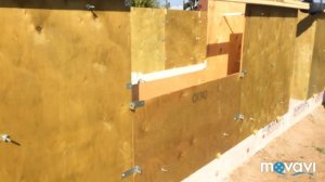 Опалубка для монолитного дома из пенобетона.