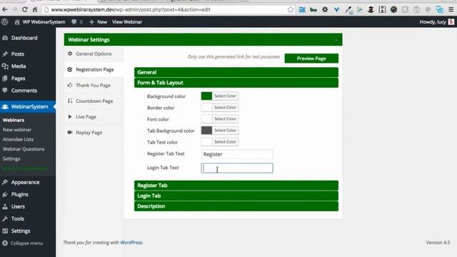 Setting up the webinar registration page in WP WebinarSystem - WordPress webinar plugin смотреть онлайн
