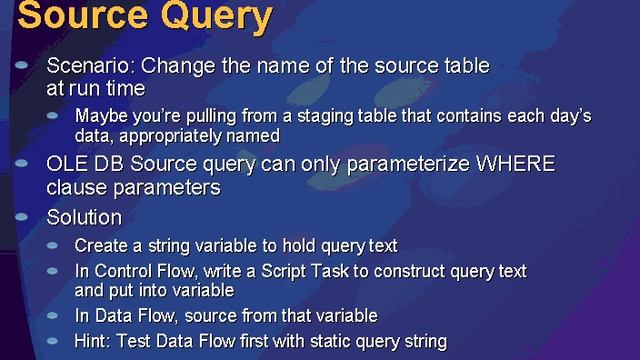 MSDN Using SQL Server 2005 Integration Services to Populate a Kimball Method Data Warehouse смотреть онлайн