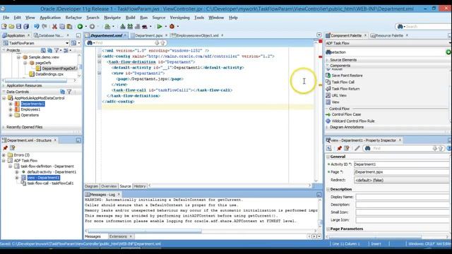 TaskFlow invoking and Parameter passing in Oracle ADF смотреть онлайн