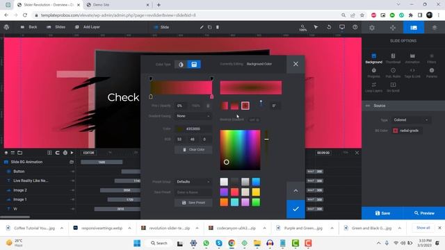 How to add gradient background in Revolution slider смотреть онлайн