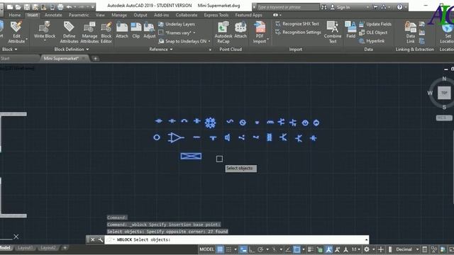 How to create a block library in AutoCAD смотреть онлайн