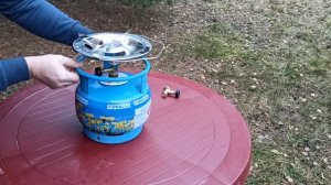 газовый балон 5 литров и горелка.