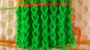 Красивенный узор для вязания носков. Узор для кругового вязания схема.