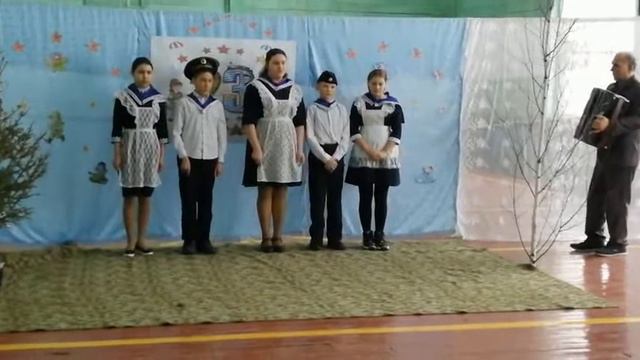 Инсценировка военной песни к 23 февраля 2021 года. 7-8-9 классы. смотреть онлайн