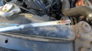 Уровень масла на щупе. Нюанс. Ховер н-3, 2014 г.в.. Пробег 239 т.км..