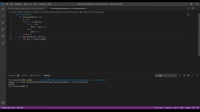 Most frequently repeated word | TCS Python Proctored Assessment Programming Solutions смотреть онлайн
