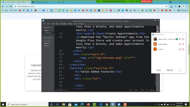 How to web design And Development Shapla Batch Online Class - 18 website create part-3 смотреть онлайн