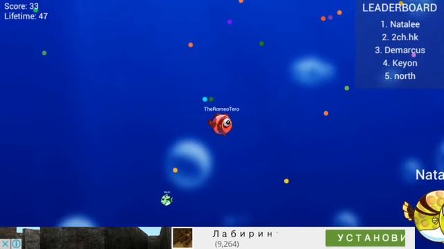 РЫБКИ, РЫБКИ, БУЛЬ, БУЛЬ, БУЛЬ | Fish.io | Fish war: Dots Eater Battle смотреть онлайн