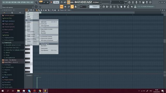 Как включить ноты (показать) Piano Roll FL Studio 20 смотреть онлайн