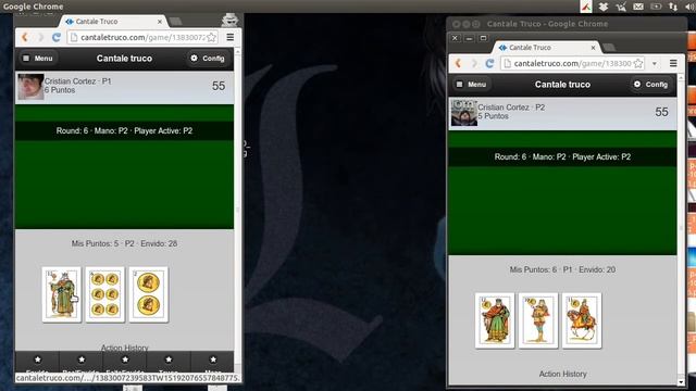 Juego de Truco con Node.JS / MongoDB / Socket.io [Beta v0.1] смотреть онлайн