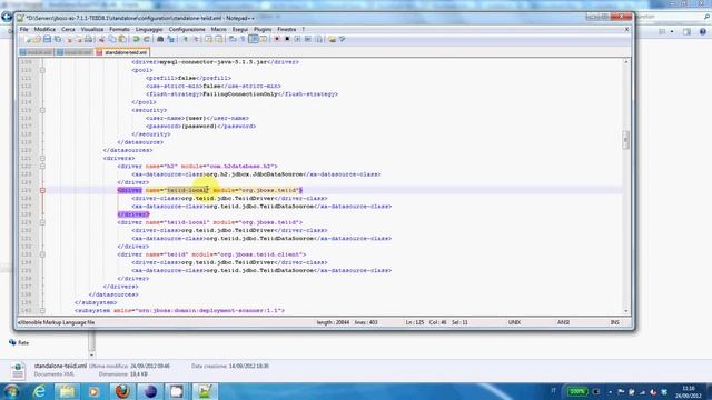 TEIID tutorial - Preparing TEIID server - datasource смотреть онлайн