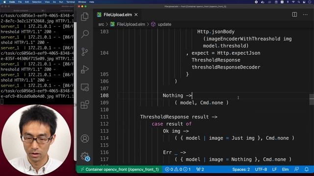 [opencv×python×elm] #023 2値化処理 しきい値を渡せるようにElm側を修正してみます。 смотреть онлайн