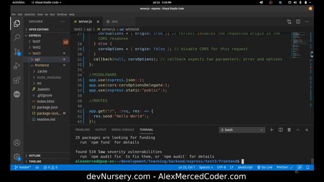 AM Coder - BONUS: Incorporating React with Express API смотреть онлайн