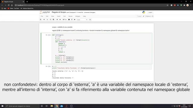 NameError: name 'x' is not defined: Come Funzionano gli Scope in Python - CORSO #9 SU PYTHON смотреть онлайн