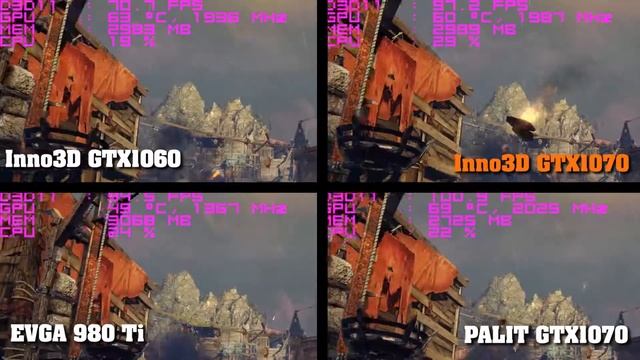 Shadow of Mordor: inno3D iChill GeForce GTX 1070 X3. vs GTX 980Ti, vs GTX 1070 смотреть онлайн
