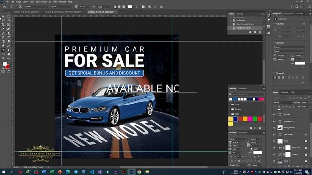 Car Sale Social Media Post | Photoshop Tutorial | Instagram Post Banner | Unix Creative Designer смотреть онлайн