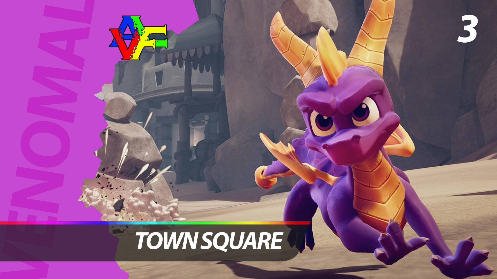 Прохождение Spyro The Dragon (Русская Озвучка) - 3 СЕРИЯ: Town Square (Городская площадь) смотреть онлайн