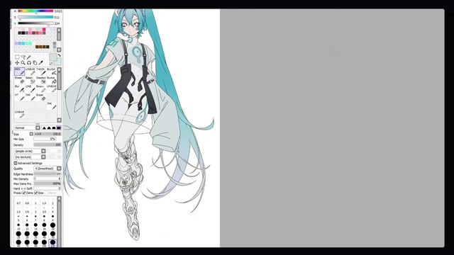 初音ミク ✕ HIROTO IKEUCHI ❥ speedpaint смотреть онлайн
