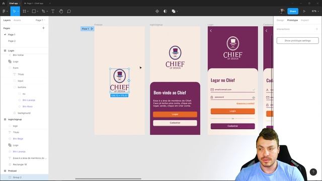 Curso De Figma -  Animando O Aplicativo - 01 [Aula 07]