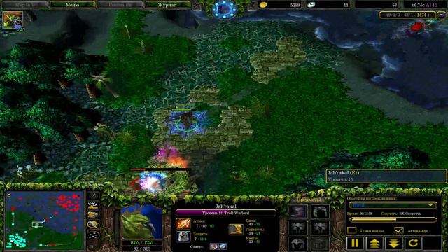 Dota 1 Troll Warlord (Jah'rakal)! 1 vs 5 AI. Insane mode (Win by all heroes) HD смотреть онлайн