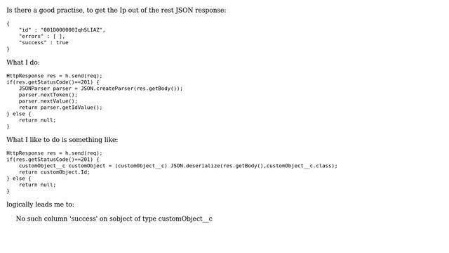 Salesforce: How to handle REST API JSON response? смотреть онлайн