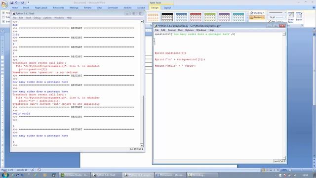 Python Arrays смотреть онлайн