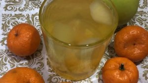 Компот из яблок, апельсинов и мандаринов