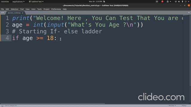 Python Programming Tenth Tutorial.Decision Control Instructions смотреть онлайн
