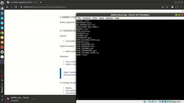Install Zabbix Appliance di VirtualBox