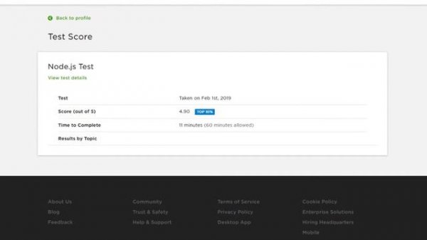 Node.js Test Upwork Top 10 (4.90)