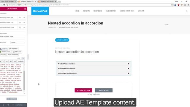 How to Use Nested Accordion in Accordion widget by Element Pack смотреть онлайн
