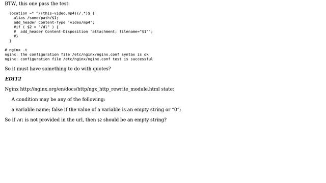 DevOps & SysAdmins: nginx location regex: unknown "1" variable смотреть онлайн
