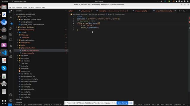 PHP Array Functions || array_map || in_array|| array_chunk|| array_key_exists||array_diff||unshift смотреть онлайн