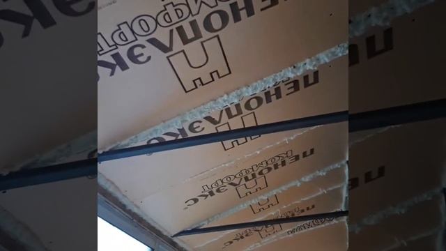 Крыша на балкон последнего этажа,отделка пластиковыми панелями. смотреть онлайн