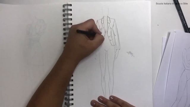 Как рисоват брючный женский костюм смотреть онлайн