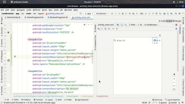 40.Refresh Website On Button Click | Reload WebPage | WebView Android Studio Kotlin смотреть онлайн