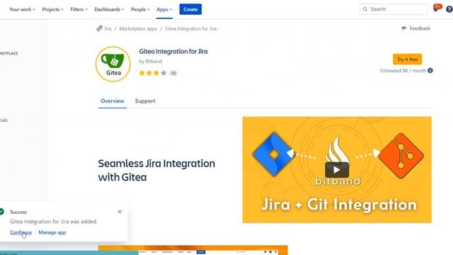 Installing Gitea Integration for Jira смотреть онлайн