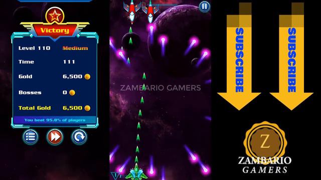 Alien Shooter Level 110 | Low Power Ship | Galaxy Attack | Pulse Blast | Zambario Gamers смотреть онлайн